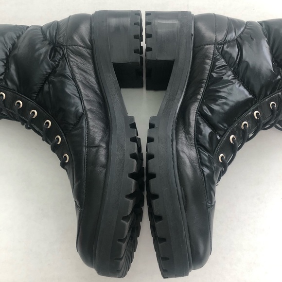 SCHUTZ Amaris Puffer Hiking Boot Black Size 8 - Picture 11 of 13